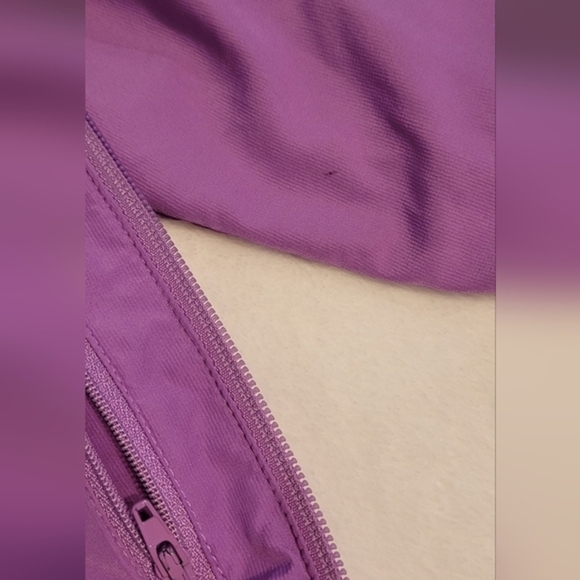 Adidas Jacket Medium Light Purple & Gray Classic Windbreaker - Picture 10 of 11
